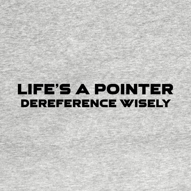 Life's A Pointer Dereference Wisely Programming by Furious Designs